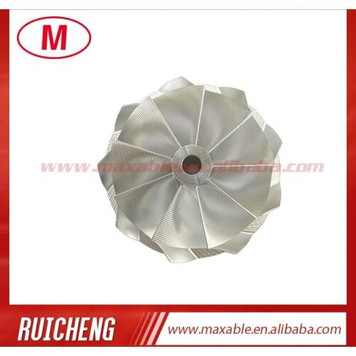 G25-660 54.28/67.40 mm 9+0 blades high performance turbocharger billet/milling/aluminum 2618 compressor wheel for 858161-5003S