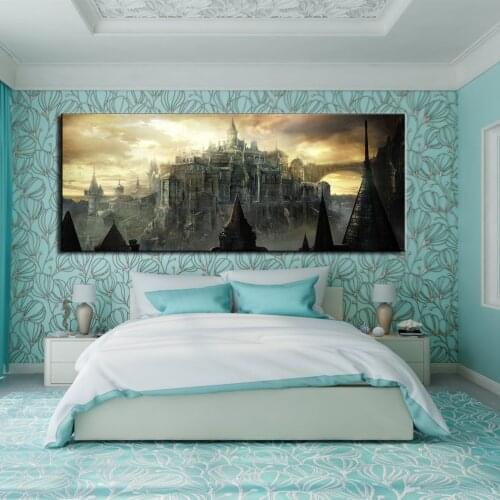 1 Pieces Game Dark Souls III Castle Poster Modern Canvas HD Print Modular Pictures Home Decor Canvas Painting Wholesale