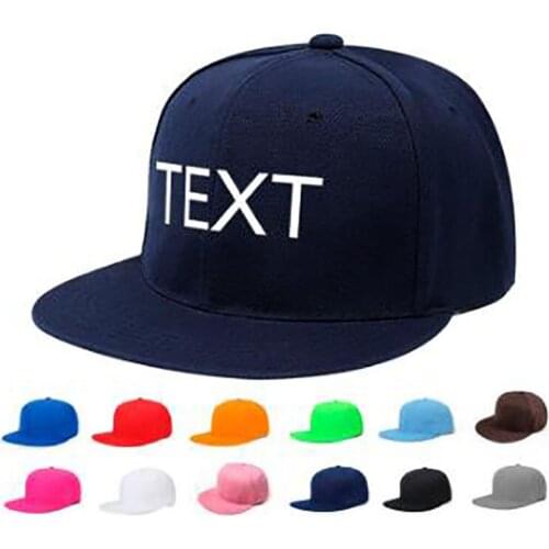 1pc Personalized Embroidery Men Hip Hop Caps Custom Name Text Logo Letter Number Snapback Cap Women Birthday Gift Dropshipping