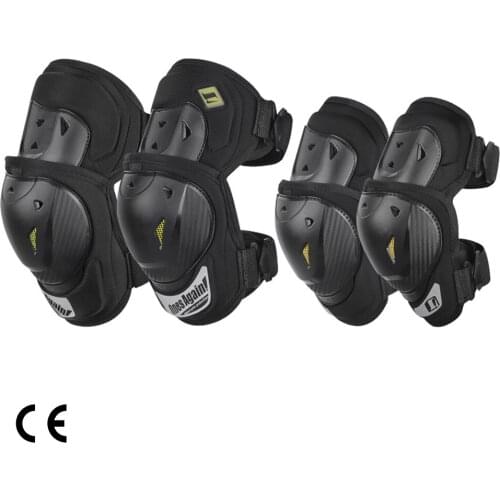 Motorcycle Knee Protector CE EN1621-1 Moto MX MTB Elbow & Knee Pads Set Motocross Protective Gear Knee Guards Suit Kneepad