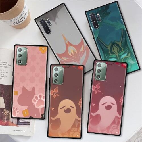 Soft Case For Samsung Galaxy Note 20 Ultra 10 Lite 9 8 M31 M30s M51 M62 M12 M21 M32 M42 M11 A12 Phone Cover Genshin Impact Icon