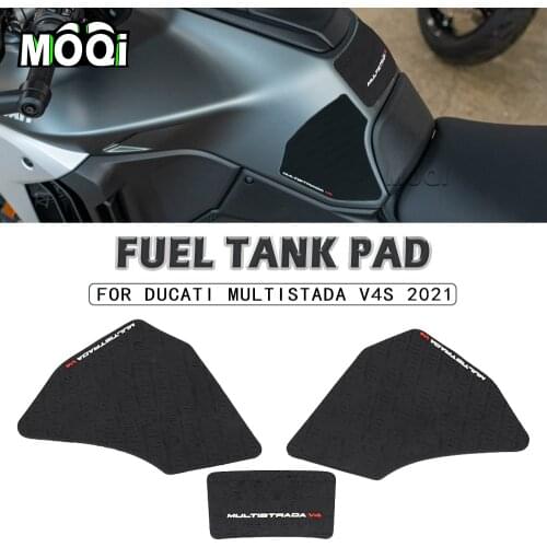 Motorcycle Non-slip Side Fuel Tank Stickers FOR DUCATI Multistrada V4 S 2021 Waterproof Pad Rubber Sticker
