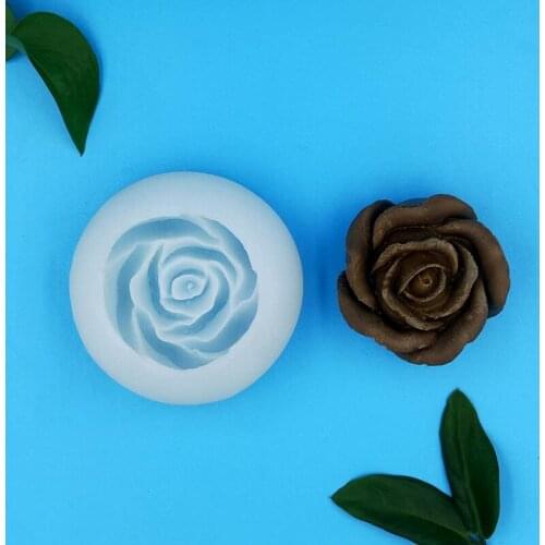 New 3D Flower Bloom Rose Shape Silicone Mould Cake Decorating Tools Fondant Biscuit Chocolate Soap Mold