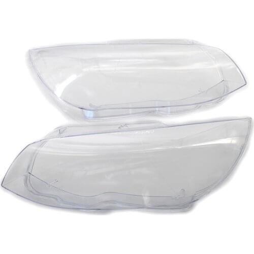 For BMW E92 Coupe E93 2010-2013 Pair Clear Headlight Headlamp Lens Cover Shell