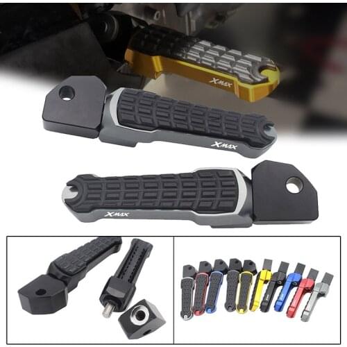 SEMSPEED XMAX CNC Motorcycle Rear Passenger Foot Peg Pedals For Yamaha X-MAX 400 300 200 125 2010-2020 2018 2019