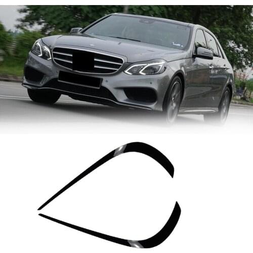 Front Bumper Splitter Spoiler Fog Light Canard for Mercedes-Benz E-Class W212 Facelift 2013-2015