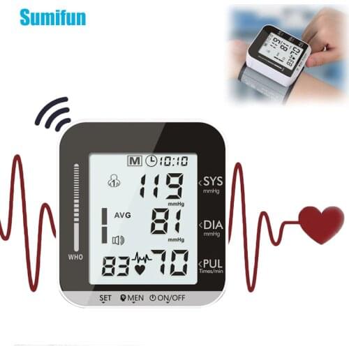 Medical Voice Cuff Wrist Sphygmomanometer Blood Presure Meter Monitor Heart Rate Pulse Portable Tonometer BP Body Care Device