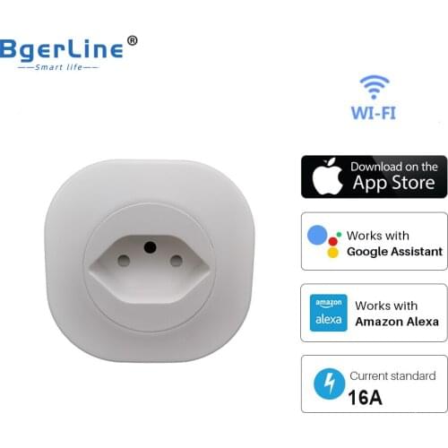 16A mini Switzerland plug wifi smart socket support TUYA Smart life APP remote control voice control Energy monitor