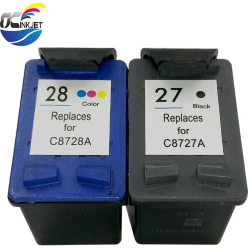 OCINKJE Replacement for hp 27 28 hp27 Ink Cartridge For HP Deskjet 450 3325 3400 3845 3740 3845 4215 4225 1315 5600 5608 5609