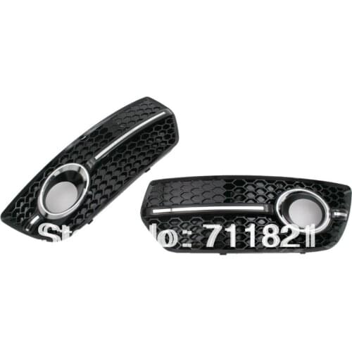 Sporty Honeycomb Front Fog Light Grille For Audi Q5 2009-2011 Standard Front Bumper (NOT for SQ5 or S-Line Bumper)