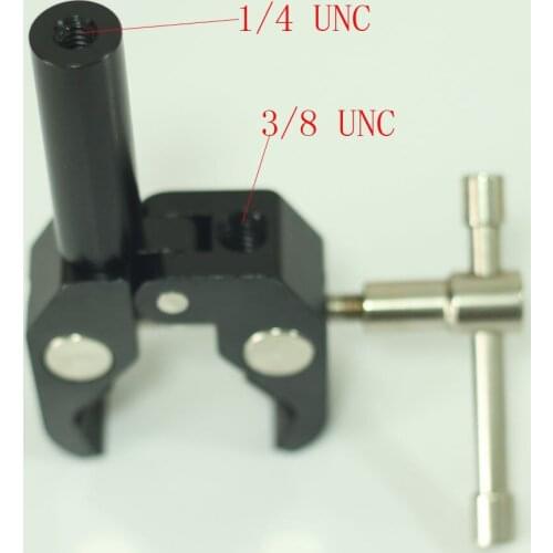 Magic Friction Arm Biggr Super Clamp with 15mm 1/4" male and 1/4"female Rod