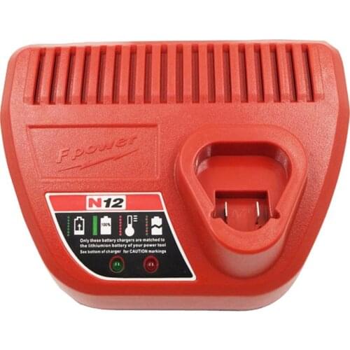 10.8V 12V Li-Ion Replacement Battery Charger for M12 Milwaukee 48-11-2401 48-11-2402 C12 B C12 BX Lithium-Ion Battery