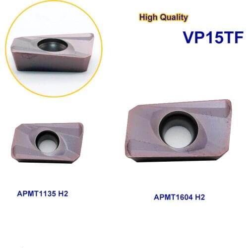10pcs APMT1604PDER M2 VP15TF APMT1135 H2 Carbide Milling Inserts High Quality Blade Face End Mill Cutter Plate Lathe Tool