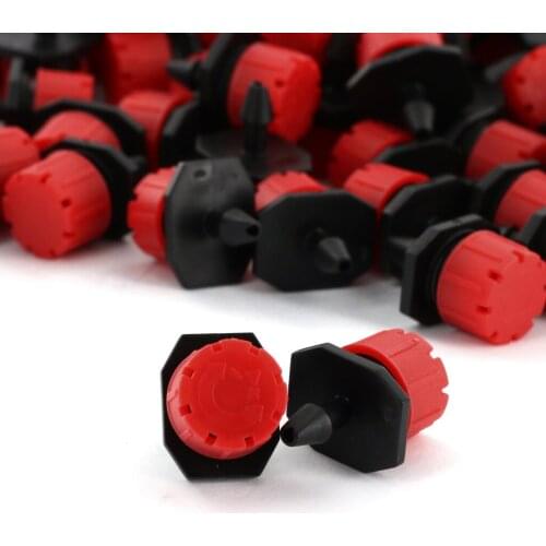 100pcs Micro Irrigation Sprinklers Adjustable Emitters Stake