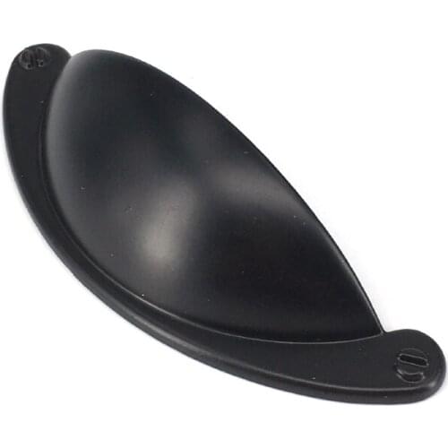 1x Furniture Hardware Black Shell Wardrobe Cabinet Drawer Handle Antique Kitchen Cupboard Door Knobs Pull CC 63mm