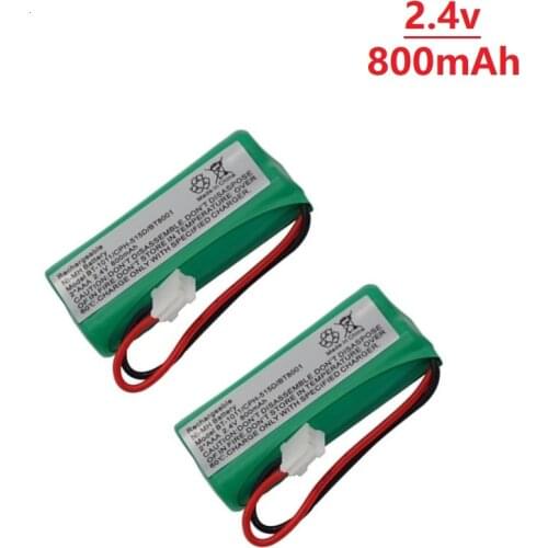 2Pcs/sets 2.4V 800mAh Ni-MH Cordless Phone Rechargeable Battery for Uniden BT-1011 BT-1018 BT1011 BT1018 BT8001 BT-694 CPH-515D