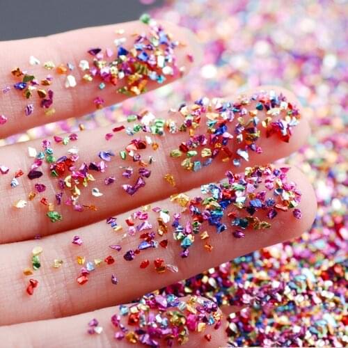 20g Irregular Glitter Glass Crushed Stone Resin Filling For Nail Art Decorations DIY Crystal Epoxy Resin Mold Jewelry Making
