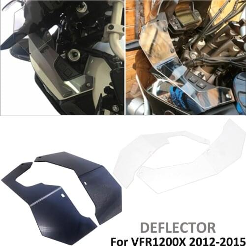 2012-2015 NEW Motorcycle Accessories FOR Honda VFR1200X Crosstourer Side Windshield Windscreen Handshield Wind Deflector