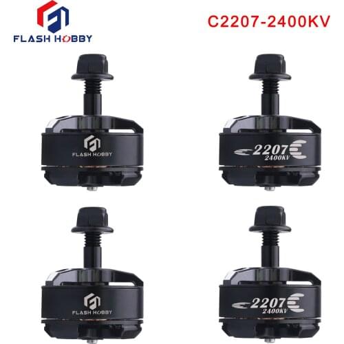 4pcs/Lot Flash Hobby C2207 2400KV CW/CCW Brushless Motor for FPV Racing Multicopter Part