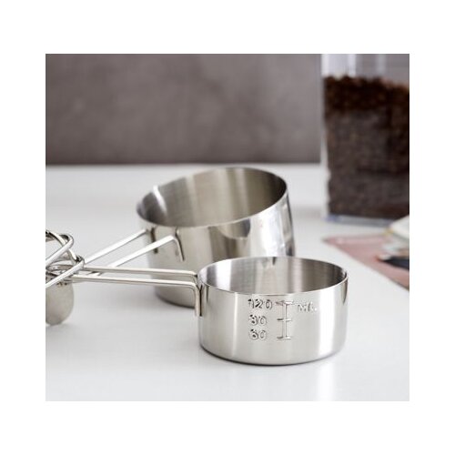 4PCS Stainless Steel Measuring Cup Kitchen Measuring Tools For Baking Tea Coffee Kichen Accessories Measuring Tool Set