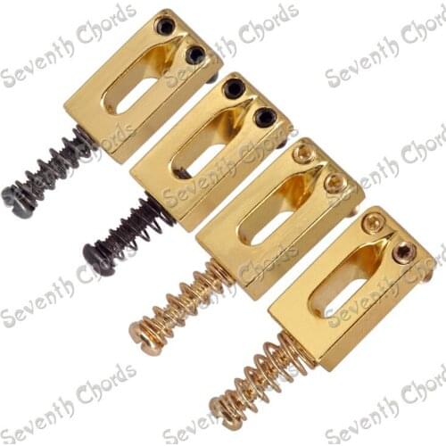 6 Pcs Gold Tremolo Bridge Flat Saddle for Electric Guitar - 4 Tyle for choose