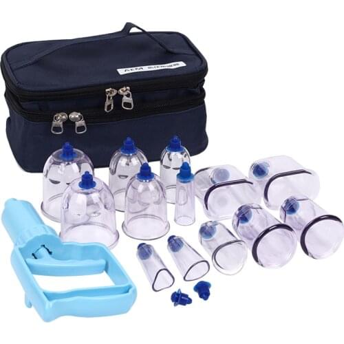 AEM Korea meridian acupoint dredge therapy 13 cans vacuum cupping device beauty massage