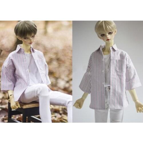 1/4 1/3 Scale BJD Accessories Doll Clothes Loose Striped Shirt Top for BJD/SD MSD SD13 SD17 SSDF Uncle.Doll not included C0879