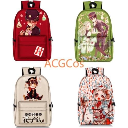 Anime Toilet-bound Jibaku Shounen Hanako Kun Cosplay Backpack Cartoon Printing School Shoulder Bag Laptop Travel Rucksack Gift