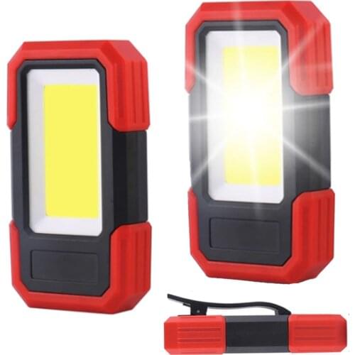 2x 1x 300LM COB LED Camping Emergency Flashlight 3AAA Work Light Magnetic Inspection Lamp 3Modes Hunting Fishing Torch Lamp