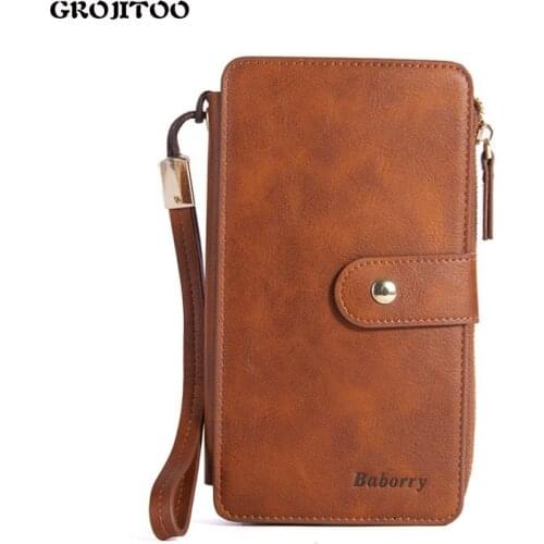 Long mens wallet mens handbag function creative wallet mobile phone change bag grab bag