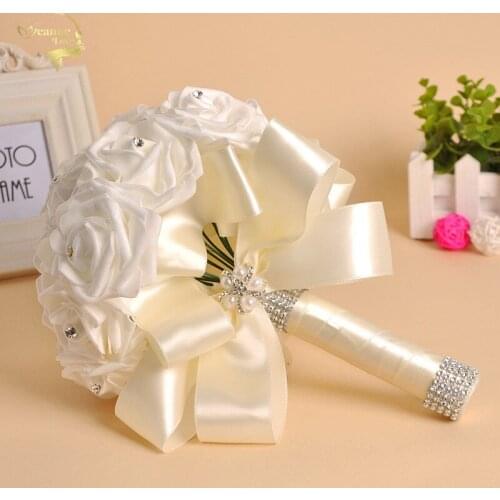 8 Colors Available Bride Bridesmaid Artificial Hands Holding Flowers Wedding Bouquets For Bridal Bouquets Buque De Noiva WP003