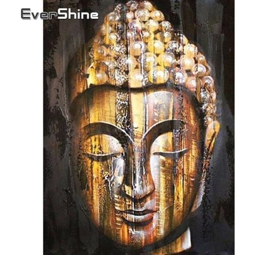 EverShine DIY 5D Diamond Painting Cross Stitch Buddha Diamond Mosaic Full Display Religion Diamond Embroidery Handmade Art Hobby