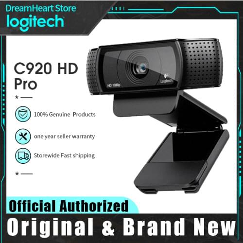 Logitech C920 Pro Camera Simple Packages 1080P Webcam Widescreen Skype Video Laptop Web Usb Pc Treiber Camera For Computer
