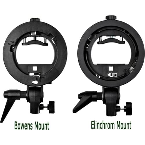 Godox S-Type Speedlite Bracket Bowens / Elinchrom S Mount Holder Flash Adapter for Photo Studio Softbox Reflector Beauty Dish
