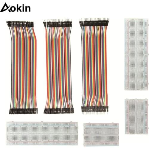 Breadboard Solderless Jumper Cables 400/830 Pin PCB Board Dupont Jumper Wires for Arduino