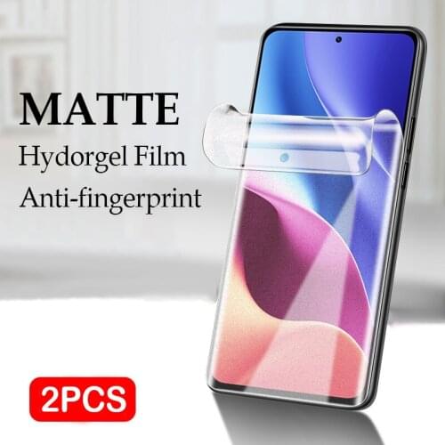 Matte Hydrogel Film Screen Protectors for Xiaomi Poco F3 M3 X3 NFC Redmi Note 7 8 9 9S 9T 10 Pro Max K40 Pro plus No fingerprint