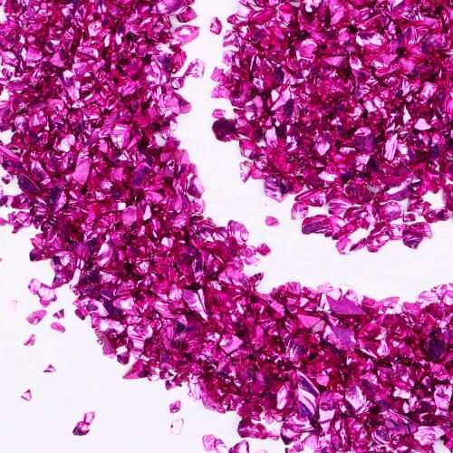 Crushed Glass Glitter Metal Chips for DIY Jewelry Making Findings Nail Art Decoration Decorative Crystal For Epoxy Resin Mold
