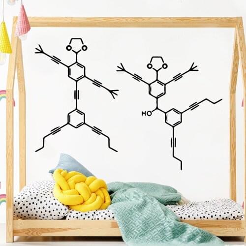 Lovely Atomic structure Decorative Sticker Waterproof Home Decor Living Room Children Room Waterproof Wall Art Decal