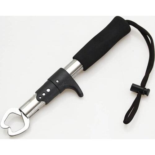Fish Control Clamp Device Stainless Steel Fishing Grip Holder Grabber Pliers with Weight Scale Ruler Tool Fishing Clip Tackle
