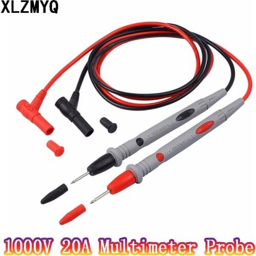 1000V 20A Digital Multimeter probe Soft-silicone-wire Needle-tip Universal Test Lead Probe Wire Pen For LED tester Multimeter