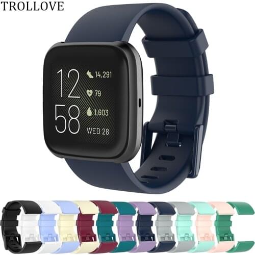 Replacement Sport Band For Fitbit Versa / Versa 2 / Versa Lite Soft Silicone Smart Watch Wrist Bracelet Strap For Fit bit versa