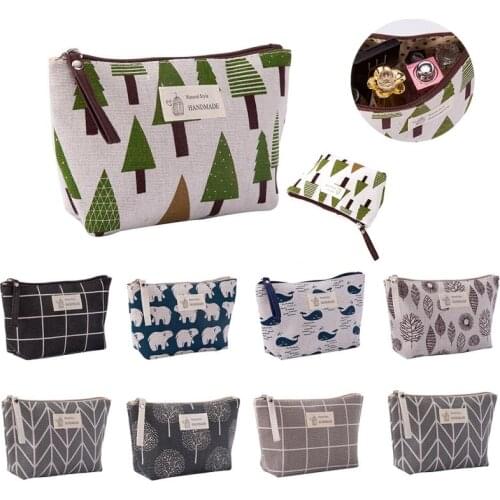 Makeup Brush Bag Cute animals Travel Make Up Brushes Handbag Holder Pouch Pocket Professional Portable Cosmetic Bag