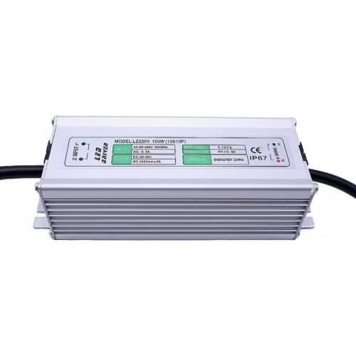 5pcs 100W Floodlight LED Driver IP67 waterproof floodlight lighting transformer AC 90V-265V output DC30-36V 3000mA