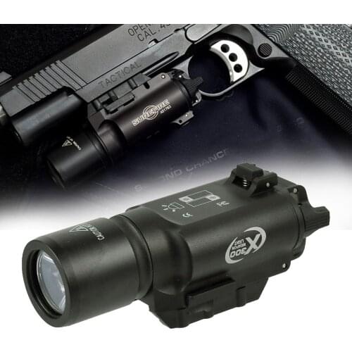 500 Lumens Tactical X300 X300 Ultra Pistol Gun Light Weapon light Lanterna Airsoft Flashlight Fit 20mm Picatinny Weaver Rail