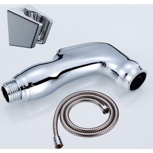 Toilet Bathroom ABS Handheld Bidet Sprayer gun Shower Set Shattaf Sprayer Douche kit G1/2 interface hose + wall bracket