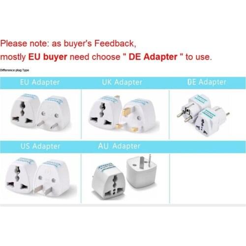 Universal DE UK US AU EU to DE UK US AU EUAC Power Socket Plug Travel Charger Adapter Converter