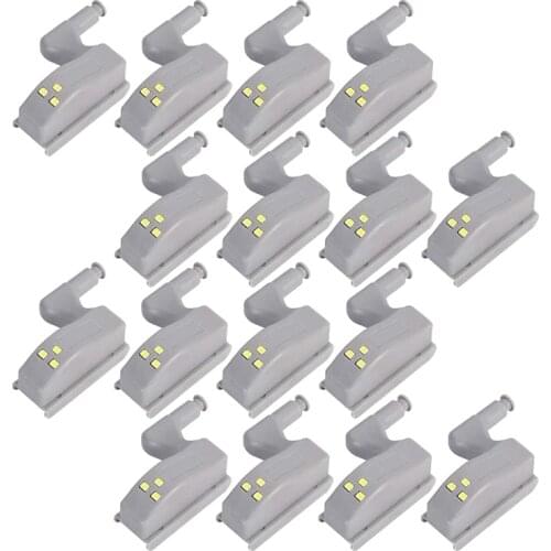 20pcs/10pcs 0.25W Universal Under Cabinet LED Light Cupboard Closet Wardrobe Inner Hinge LED Sensor Light Kitchen Night Lights