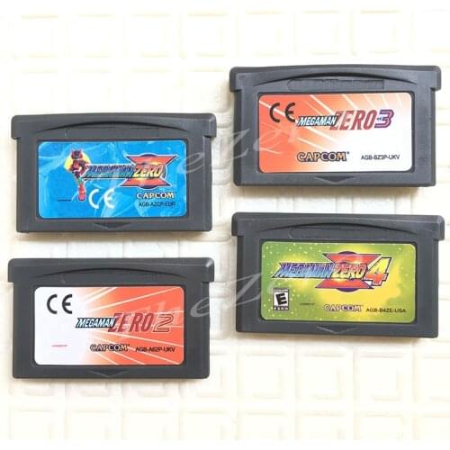 Megaman Zero Series 1 2 3 4 Video Game for 32 Bit Handheld Player Cartridge Console Card