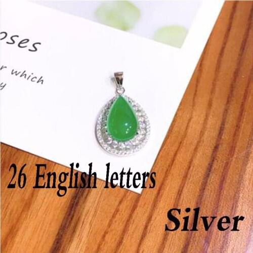 High Quality Silver 925 Fashion Classic Pendant 26 English Letters Silver A-Z, Please Contact Customer Service For Real Pictures