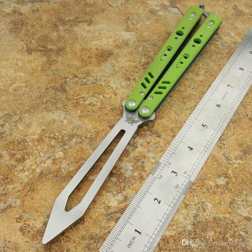 Replicant green blue orange G10 Butterfly Trainer Knife D2 Blade Free-swinging EDC Knife Outdoor Folding Pocket Knife gift